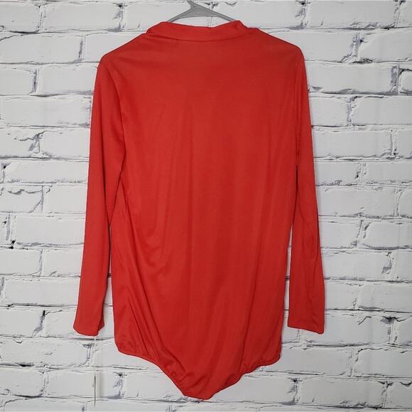 Vintage 70s Deadstock Red Montgomery Ward Bodysuit, size 17/18 - Picture 2 of 9